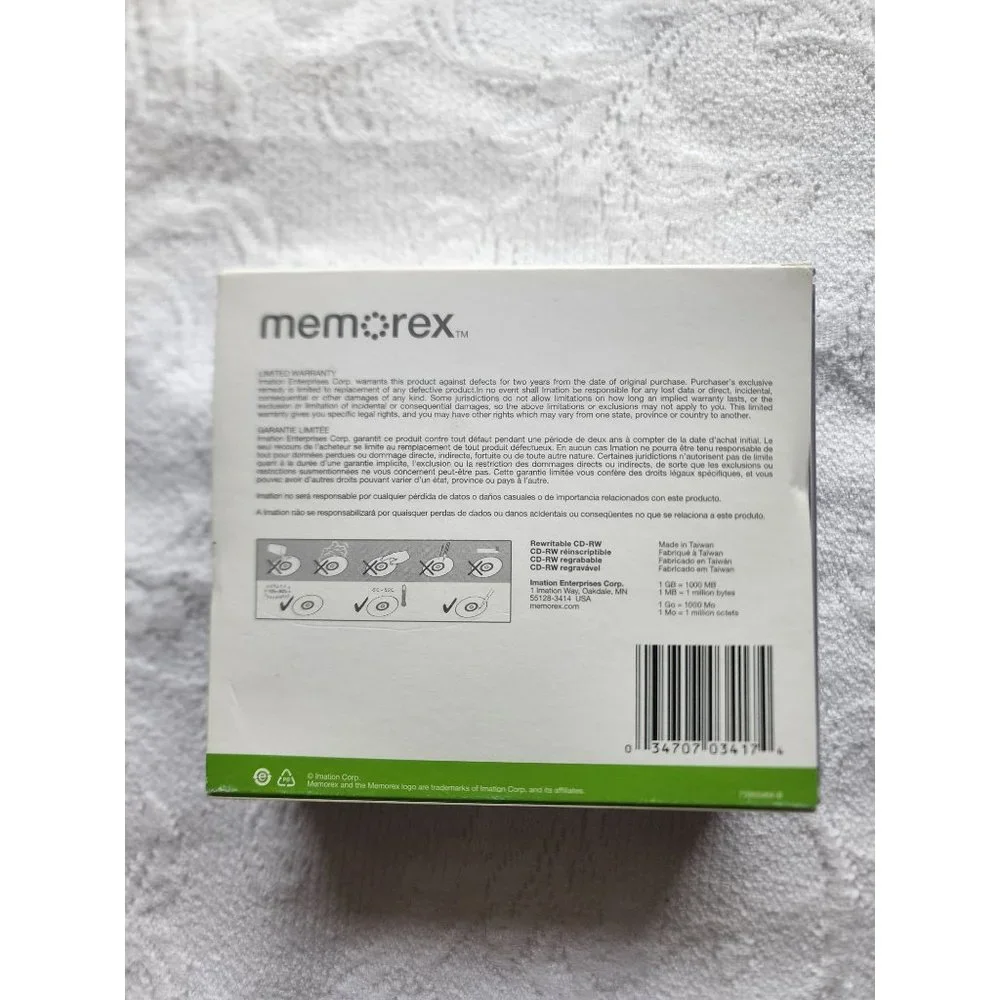 Memorex High Speed CD-RW 12X 700MB/ 80 min, 10 Pack - Picture 9 of 10
